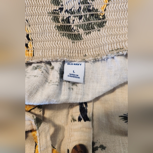 Tropical Print Button-Down Dress Old Navy - Picture 4 of 4